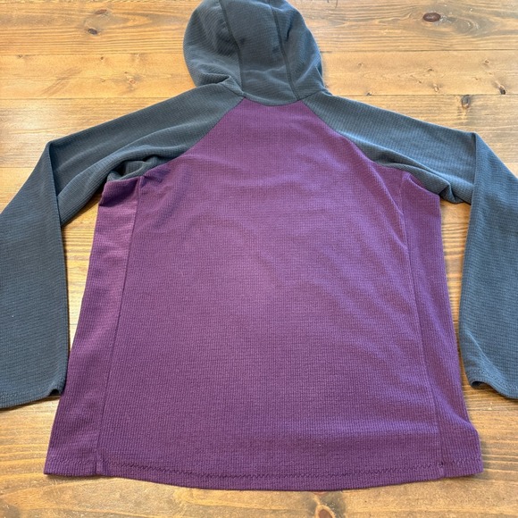 Melanzana Micro Grid Hoodie Men's Large Purple Gray Made In USA Gorpcore - Picture 6 of 7